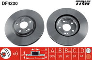 TRW Brake disc DF4230 set of 2 - Brake Disc