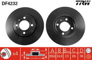 TRW Brake disc DF4232 set of 2 - Brake Disc