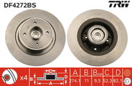 TRW Brake disc DF4272BS set of 2 - Brake Disc