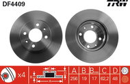 TRW Brake disc DF4409 set of 2 - Brake Disc