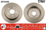 TRW Brake disc DF4446 set of 2 - Brake Disc