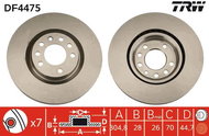 TRW Brake disc DF4475 set of 2 - Brake Disc
