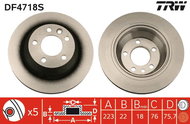 TRW Brake disc DF4718S set of 2 - Brake Disc