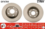 TRW Brake disc DF4784 set of 2 - Brake Disc