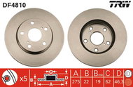 TRW Brake disc DF4810 set of 2 - Brake Disc