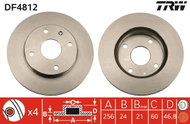 TRW Brake disc DF4812 set of 2 - Brake Disc