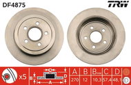 TRW Brake disc DF4875 set of 2 - Brake Disc