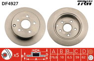 TRW Brake disc DF4927 set of 2 - Brake Disc