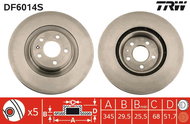 TRW Brake Disc DF6014S set of 2 - Brake Disc
