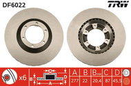 TRW Brake disc DF6022 set of 2 - Brake Disc