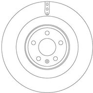 TRW Brake disc DF6343S set of 2 - Brake Disc