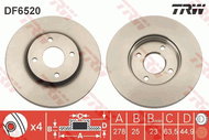 TRW Brake disc DF6520 set of 2 - Brake Disc