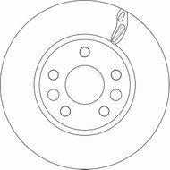 TRW Brake disc DF6546 set of 2 - Brake Disc
