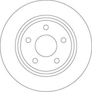 TRW Brake disc DF6556 set of 2 - Brake Disc