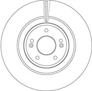 TRW Brake disc DF6572 set of 2 - Brake Disc