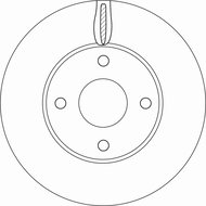 TRW Brake disc DF6593 set of 2 - Brake Disc