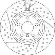 TRW Brake disc DF6606S set of 2 - Brake Disc