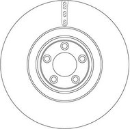 TRW Brake Disc DF6651S set of 2 - Brake Disc