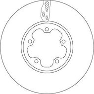 TRW Brake Disc DF6781S set of 2 - Brake Disc