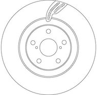 TRW Brake disc DF6792S set of 2 - Brake Disc