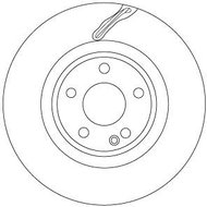 TRW Brake disc DF6867 set of 2 - Brake Disc