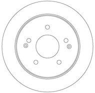 TRW Brzdový kotouč DF6879S sada 2ks - Brake Disc