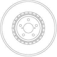 TRW Brake disc DF6923S set of 2 - Brake Disc