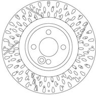 TRW Brake Disc DF6930S set of 2 - Brake Disc