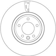 TRW Brake Disc DF6954S set of 2 - Brake Disc