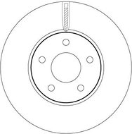 TRW Brake disc DF6975 set of 2 - Brake Disc