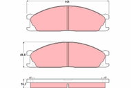 TRW Brake Pads GDB1017 - Brake Pads