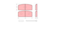 TRW Brake Pads GDB108 - Brake Pads