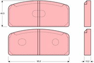 TRW Brake Pads GDB109 - Brake Pads