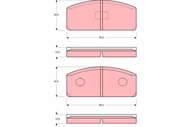 TRW Brake Pads GDB110 - Brake Pads