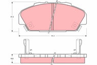 TRW Brake Pads GDB1137 - Brake Pads