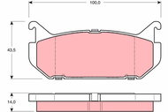 TRW Brake Pads GDB1140 - Brake Pads