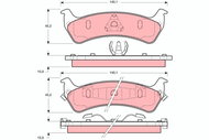 TRW Brake Pads GDB1238 - Brake Pads