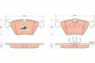 TRW Brake Pads GDB1404 - Brake Pads