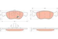 TRW Brake Pads GDB1487 - Brake Pads