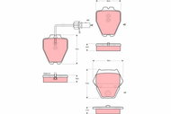 TRW Brake Pads GDB1505 - Brake Pads