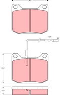 TRW Brake Pads GDB151 - Brake Pads