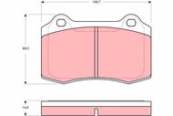 TRW Brake Pads GDB1513 - Brake Pads