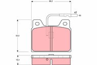 TRW Brake Pads GDB156 - Brake Pads