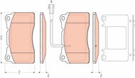 TRW Brake Pads GDB1645 - Brake Pads
