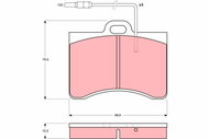 TRW Brake Pads GDB165 - Brake Pads
