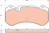 TRW Brake Pads GDB1710 - Brake Pads