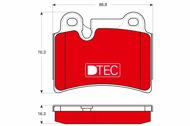 TRW Brzdové destičky GDB1722DTE - Brake Pads