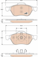 TRW Brake Pads GDB1787 - Brake Pads