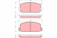 TRW Brzdové destičky GDB181 - Brake Pads