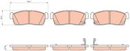 TRW Brake Pads GDB1940 - Brake Pads